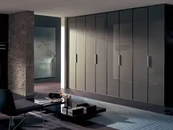 Hinged wardrobe in the living room in a modern style photo