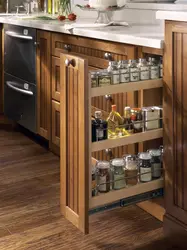 Kitchen With Bottle Holder Photo