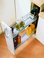 Kitchen with bottle holder photo