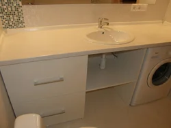 Bathroom Cabinet With Countertop Photo