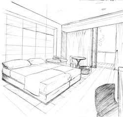 Bedroom interior design drawings