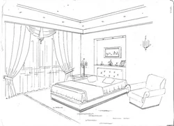 Bedroom interior design drawings