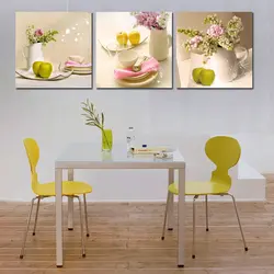 Картинки на стену в интерьере кухни