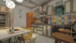 Kitchen in ethno style photo