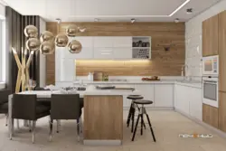 Kitchen interior wood style
