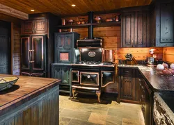 Kitchen interior wood style