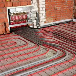 Photo of heated floors in the kitchen