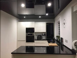 Kitchen interior dark ceiling