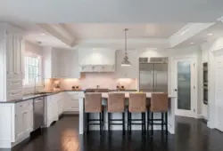 Kitchen interior dark ceiling