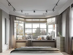 Bedroom Design With Corner Window