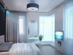Bedroom design with corner window