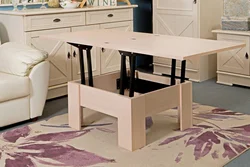 Transformable table for living room photo