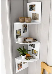 Corner shelves for the kitchen photo