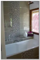Зеркальная мозаика в ванне фото