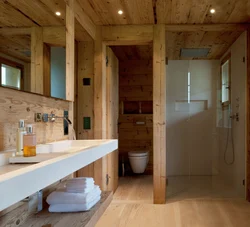 Bath Room In A Frame House Photo