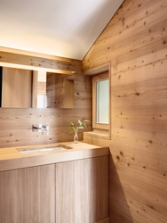 Bath room in a frame house photo