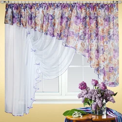 Curtains for the kitchen photo inexpensive
