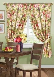 Curtains for the kitchen photo inexpensive