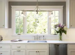 Double glazed windows in the kitchen photo