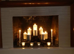 Свечи в гостиной фото