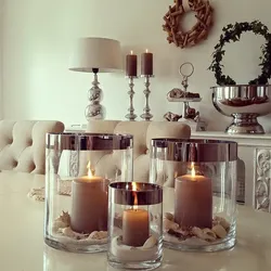 Свечи в гостиной фото