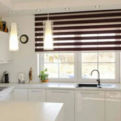 Blinds For Kitchen Windows Day Night Photo