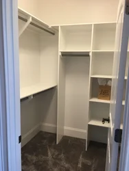 Photo of a dressing room instead of a storage room