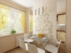 Photo wallpaper for the kitchen dining area photo