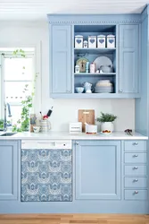 Бело Голубая Кухня Фото