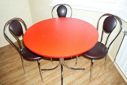 Inexpensive round tables for the kitchen photo