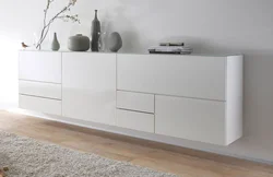 Chests of drawers in the living room in a modern style long photos