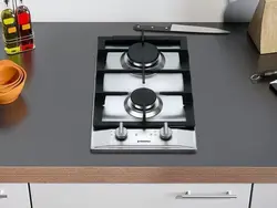 Двухкомфорочная панель в дизайне кухни