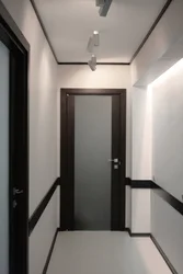 Wenge doors in the hallway interior