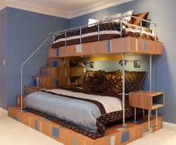 Photo of a bunk bed in the bedroom