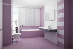 Lilac Tiles In The Bathroom Photo