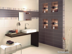 Bath Design With Horizontal Tiles