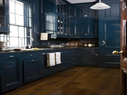 Blue-black kitchen photo