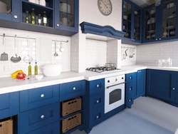 Blue-Black Kitchen Photo