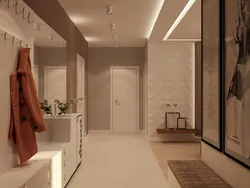 Two corridors in the apartment design
