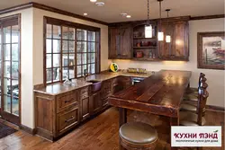 Oak kitchen interior design