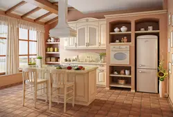 Oak kitchen interior design