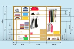 Wardrobe contents dimensions photo