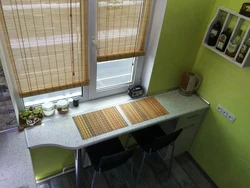 Kitchen Design Khrushchev Countertop From A Window Sill Photo