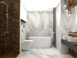 Дизайн ванны керамогранит оникс