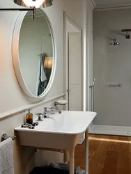 How To Hang A Mirror In The Bathroom Above The Sink Photo