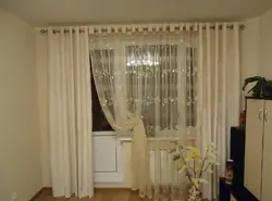 Photo curtains for bedroom balcony window