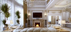 Luxurious living room interiors