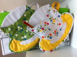 How to sew oven mitts for the kitchen photo