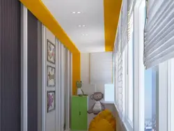 Loggia as a children's room design