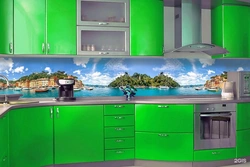 MDF kitchen aprons with photo printing